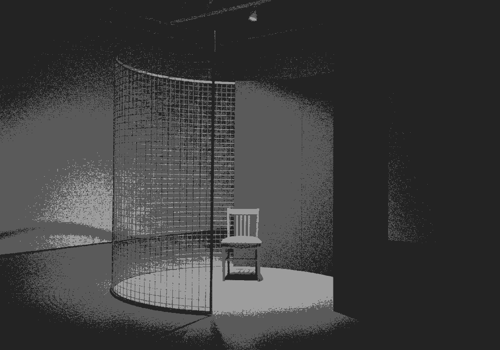 Unofficial photograph of a part of the Safe Space experience installation.