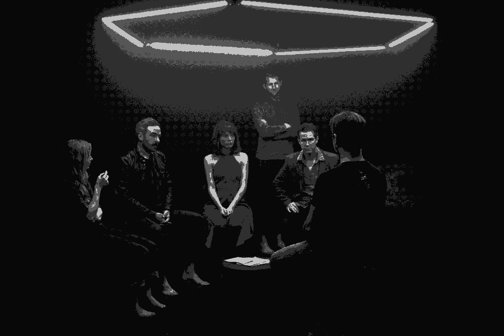 Production still from the film Safe Space.